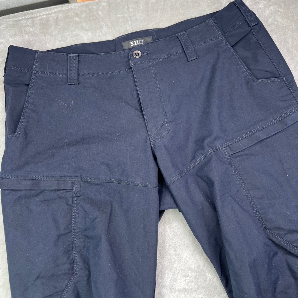 5.11 Tactical Apex Pants Mens 40x30 Dark Navy Blue Solid Cargo Utility Workwear